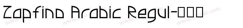 Zapfino Arabic Regul字体转换